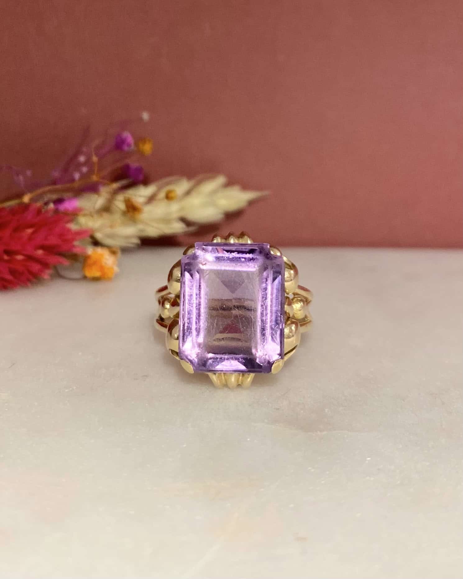 Bague Cocktail Améthyste 7.90 Carats "Arthémis"
