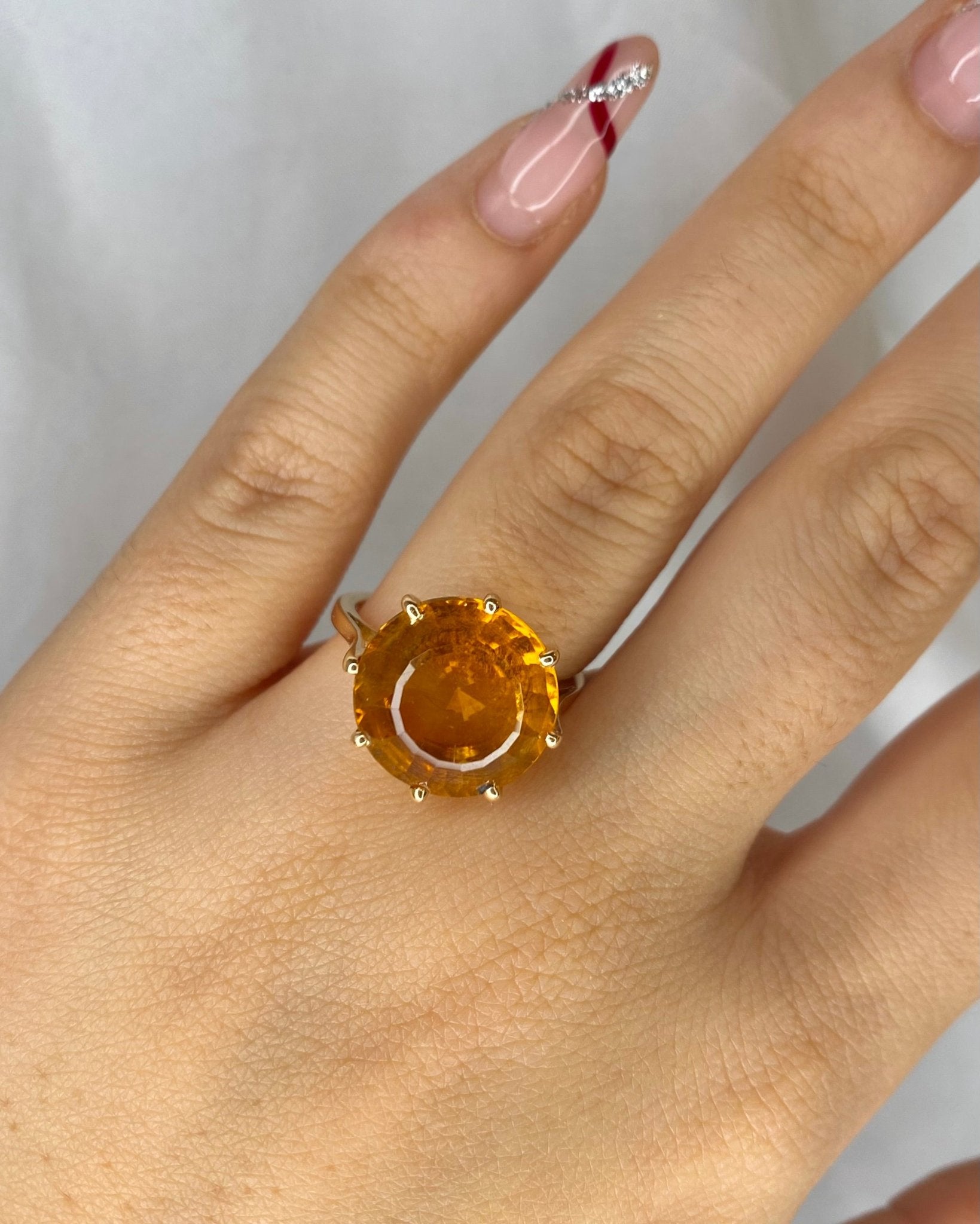 Cocktail Citrine 8.65 carats &quot;Léna&quot; - Elliade Paris