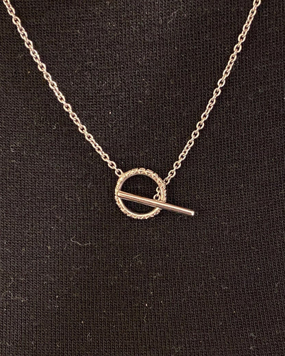 Collier 20 Diamants &amp; Or Gris 4.81 g &quot;Evola&quot; - Elliade Paris