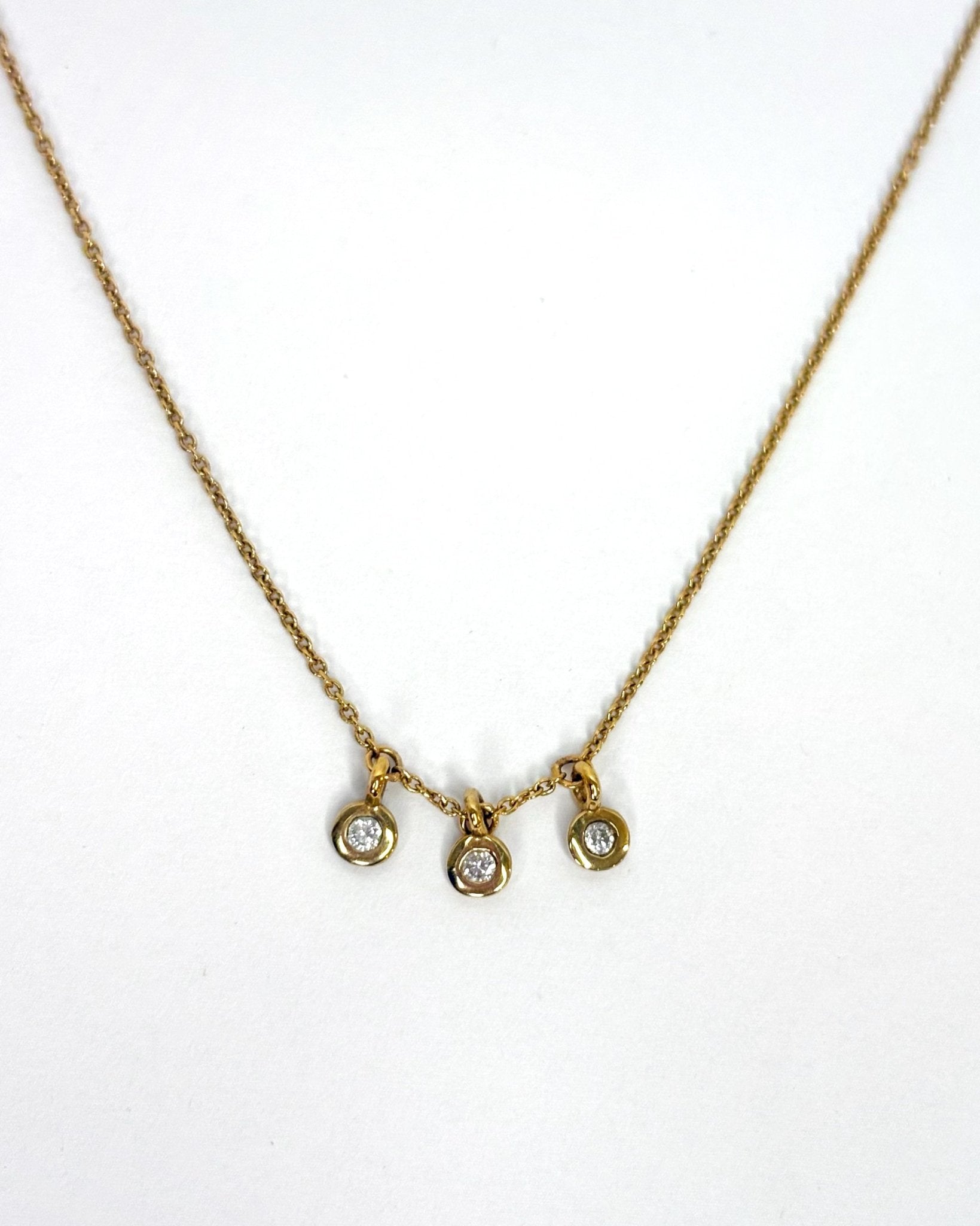 Collier 3 Diamants "Émilie" - Elliade Paris