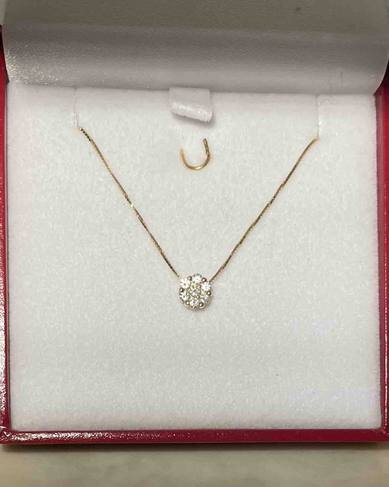 Collier 7 Diamants vintage &quot;Victorya&quot; - Elliade Paris