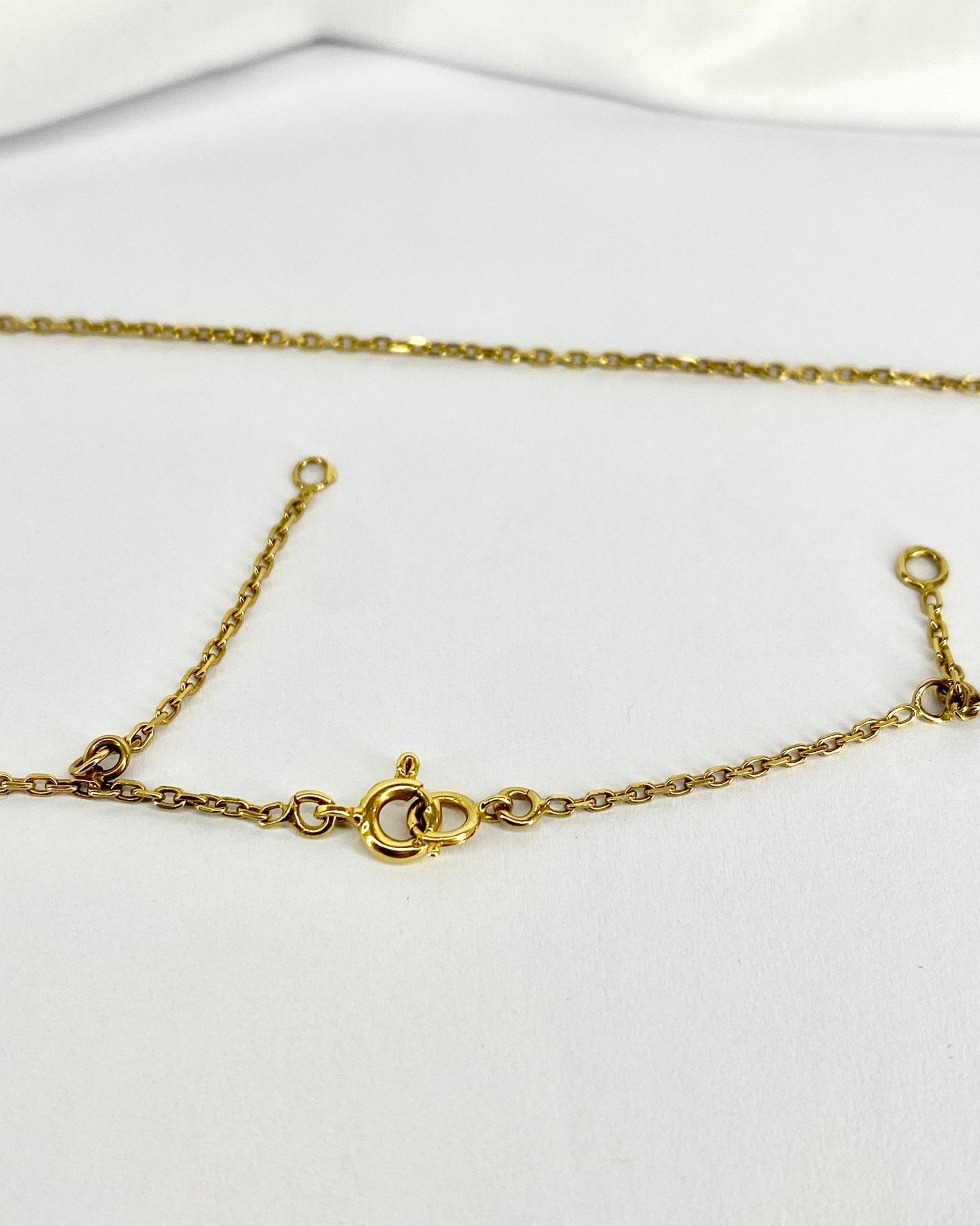 Collier Aigue - Marine &amp; Diamant "Alice" - Elliade Paris