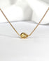 Collier Citrine 0.46 carat & Or Rose 2,26g "Alexandra" - Elliade Paris