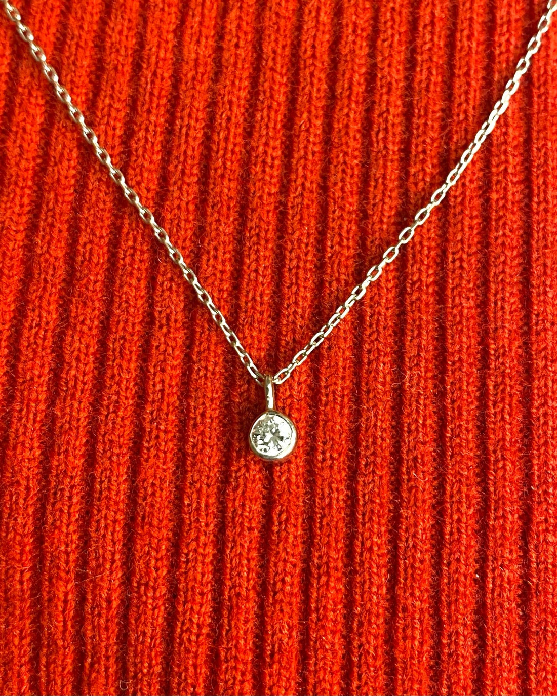 Collier Diamant 0.10 carat "Tyla" - Elliade Paris