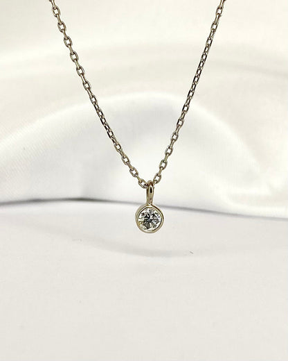 Collier Diamant 0.10 carat "Tyla" - Elliade Paris
