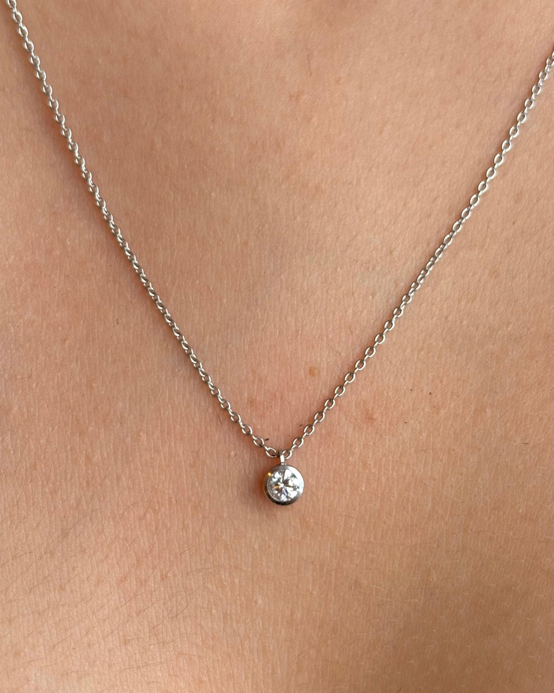 Collier Diamant 0.20 carat "Tina" - Elliade Paris