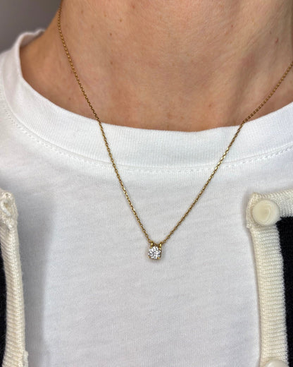 Collier Diamant 0.30 carat &quot;Amanda&quot; - Elliade Paris