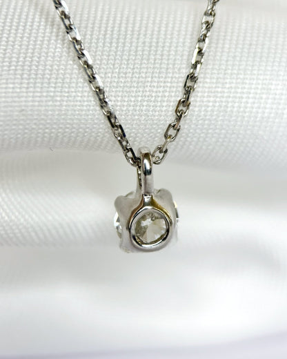 Collier Diamant 0.42 carat &amp; or gris 2.39g "Jessica" - Elliade Paris