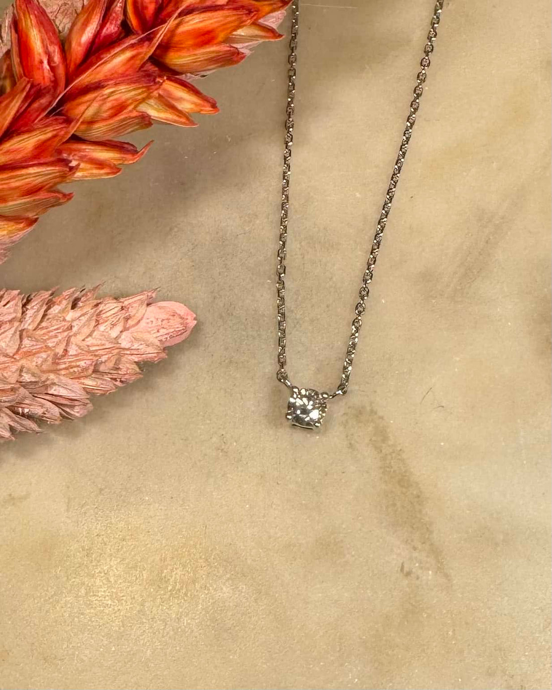 Collier Diamant Vintage &quot;Cymbeline&quot; - Elliade Paris