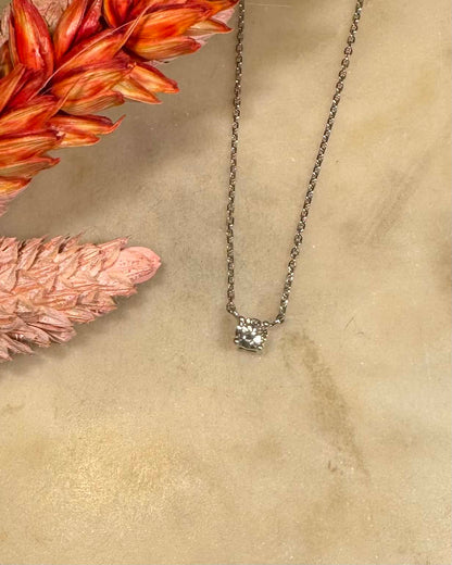 Collier Diamant Vintage &quot;Cymbeline&quot; - Elliade Paris