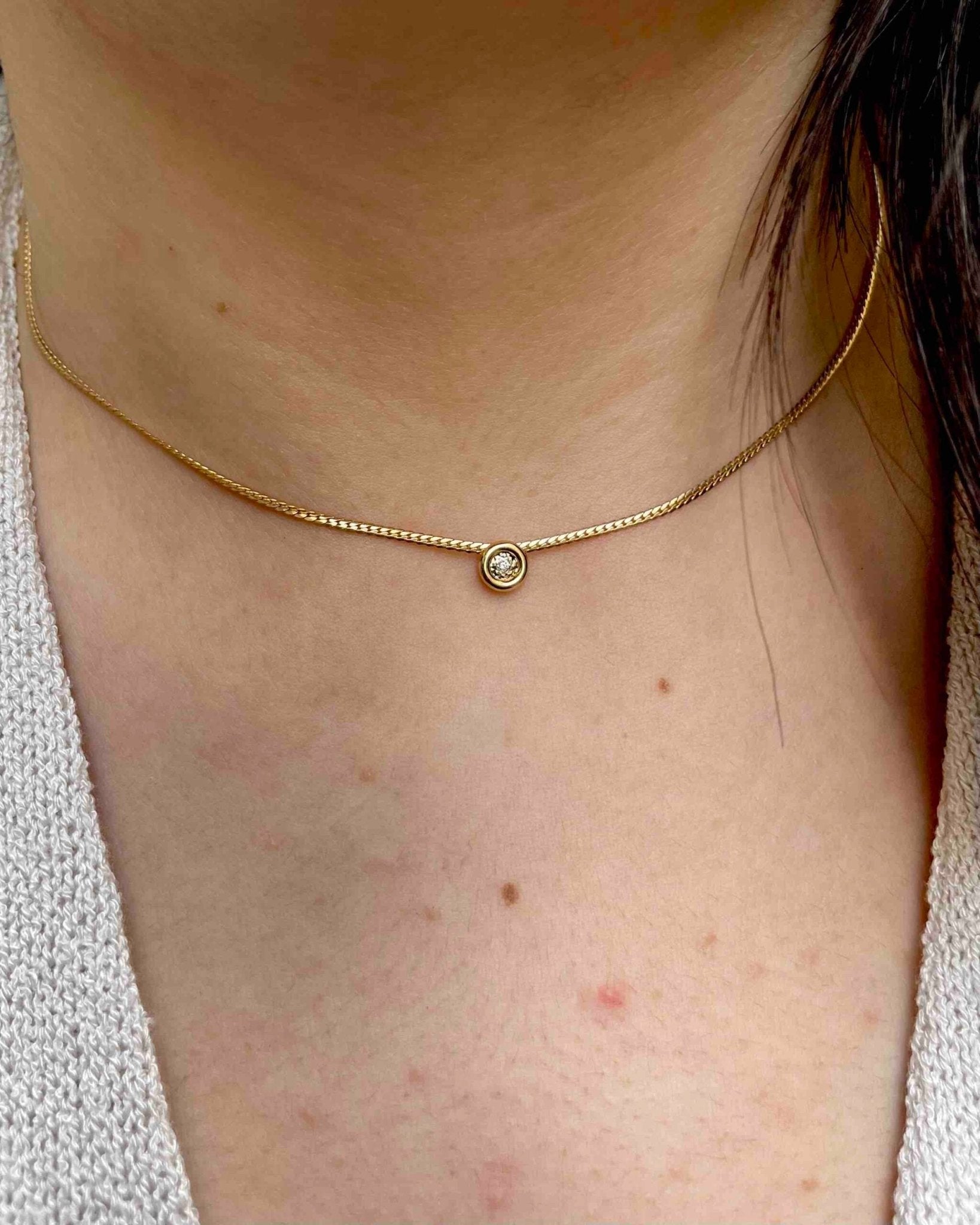 Collier Diamant Vintage "Tae" - Elliade Paris
