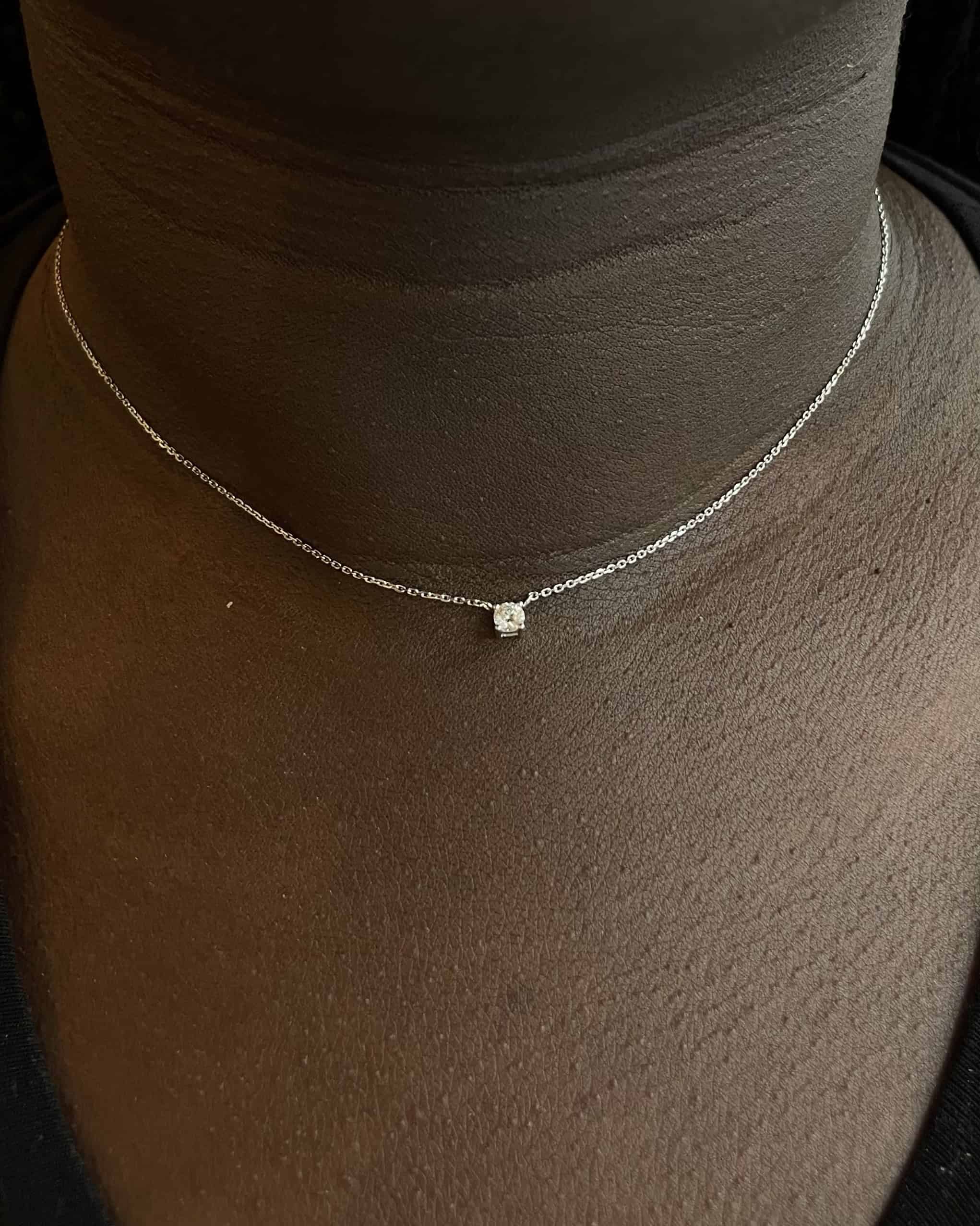 Collier Diamant Vintage &quot;Cymbeline&quot;