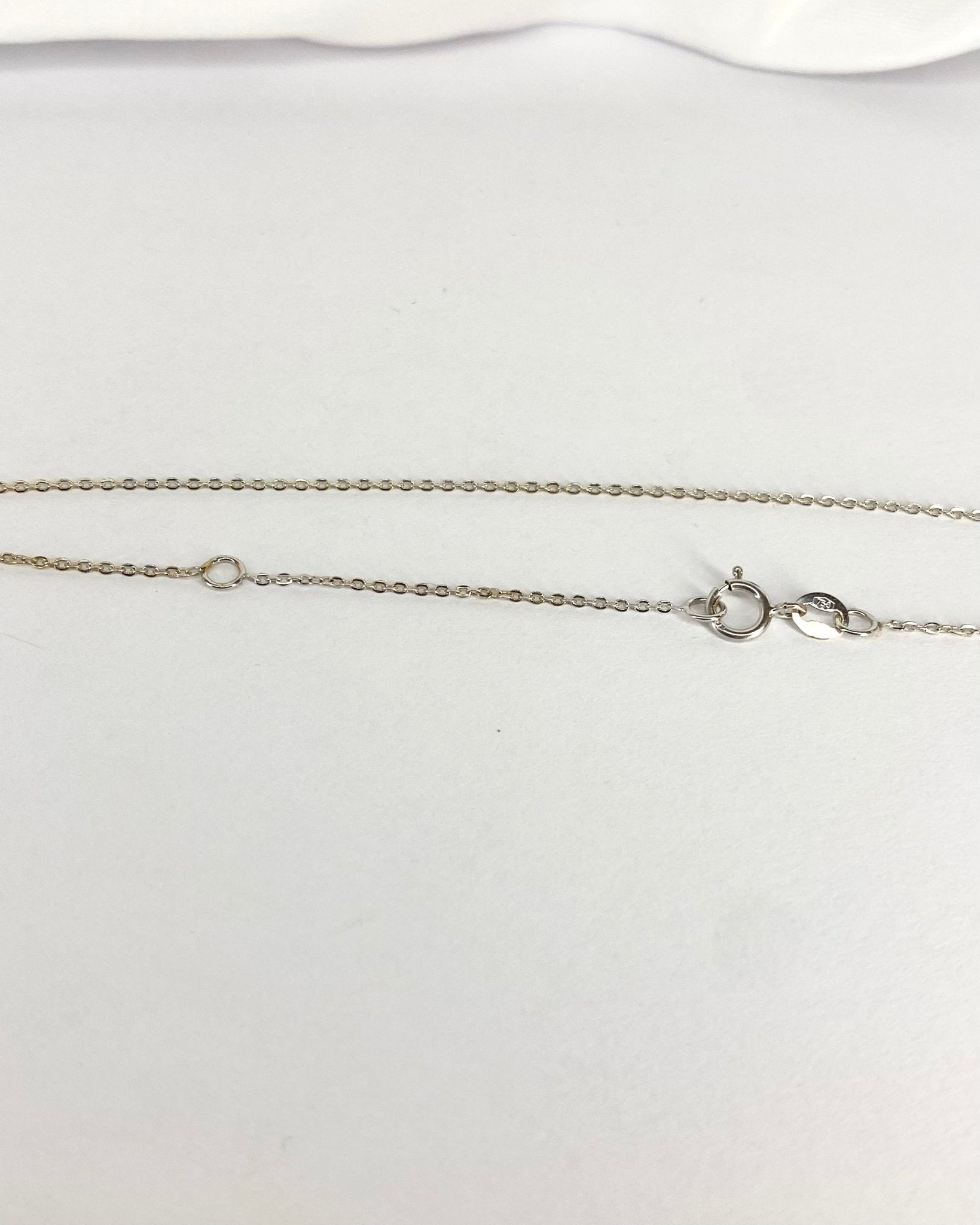 Collier Diamants &amp; Or Gris 2,32g "Uma" - Elliade Paris