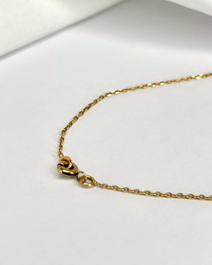 Collier Émeraude 0.44 carat &amp; 3 Diamants &quot;Valérie&quot; - Elliade Paris