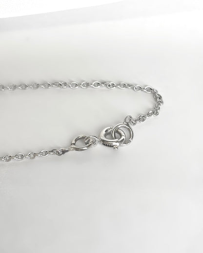 Collier Or 3,61g, Saphir 0.84 carat &amp; Diamants "Marlene" - Elliade Paris