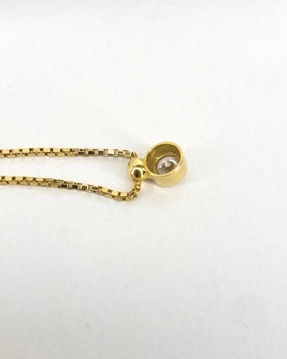 Collier Or 3,74g &amp; Diamant 0.20 carat "Irma" - Elliade Paris