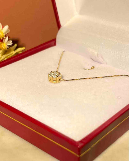 Collier 7 Diamants vintage &quot;Victorya&quot;
