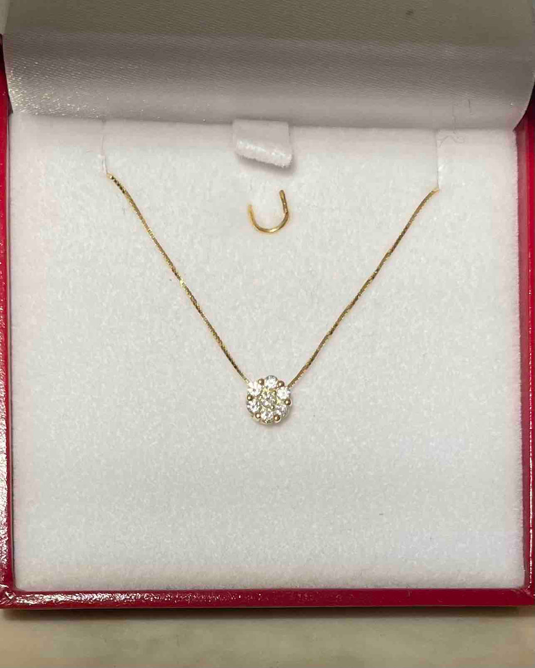 Collier 7 Diamants vintage &quot;Victorya&quot;