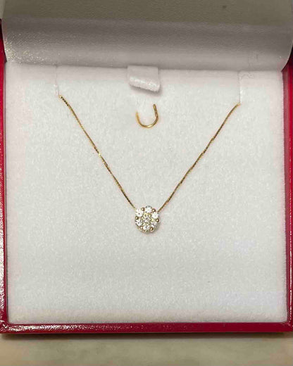 Collier 7 Diamants vintage &quot;Victorya&quot;