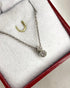 Collier Or Gris 18 carats & Diamants 0.07 carat "Emy" - Elliade Paris