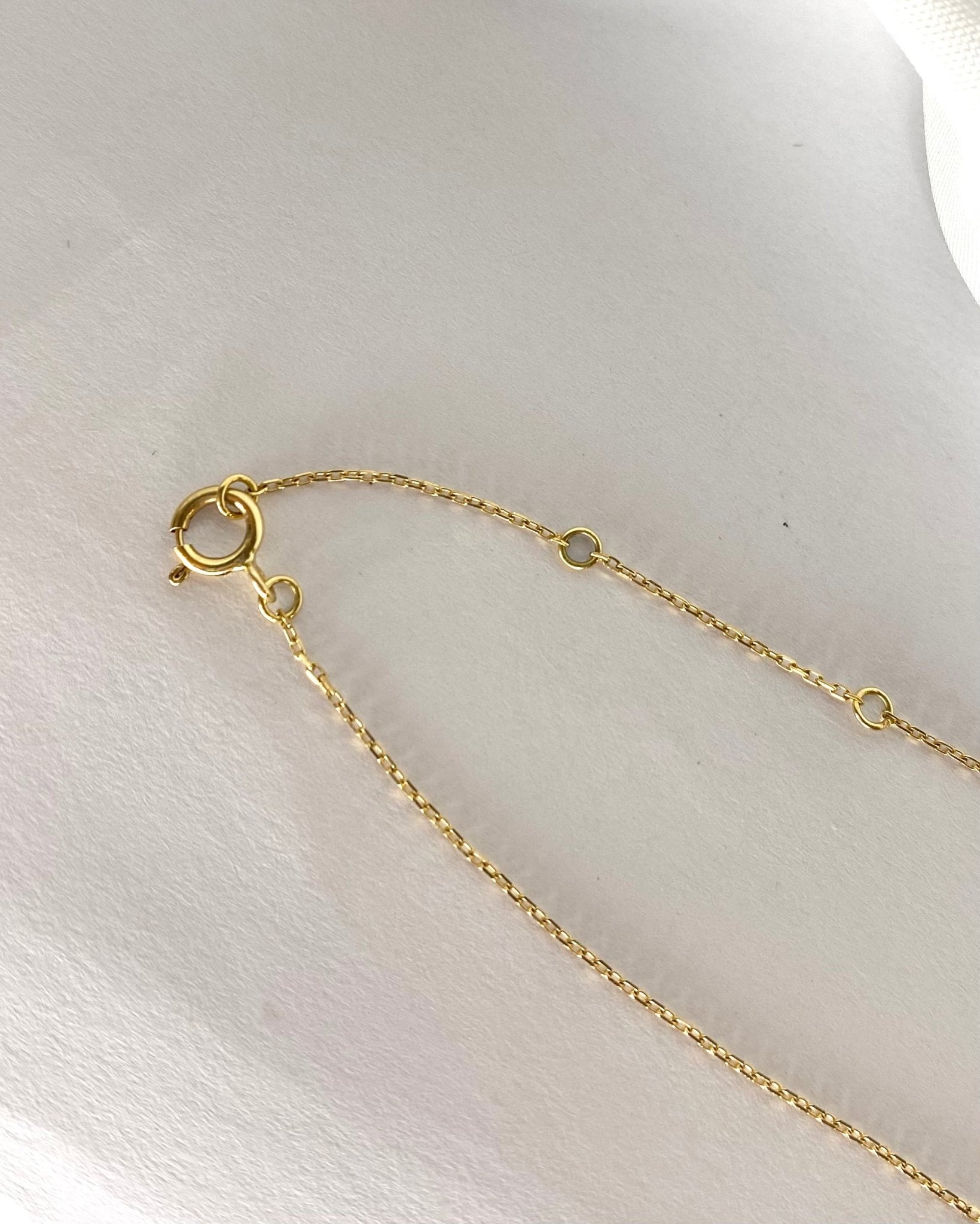 Collier Or Jaune Diamant 0.07 carat &quot;Lola&quot; - Elliade Paris