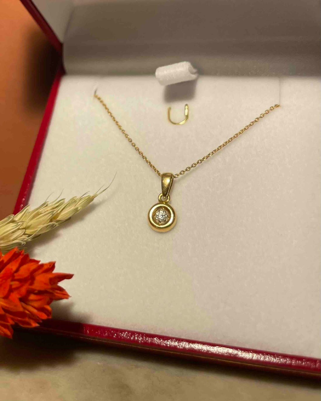 Pendentif diamant vintage &quot;Alessia&quot;