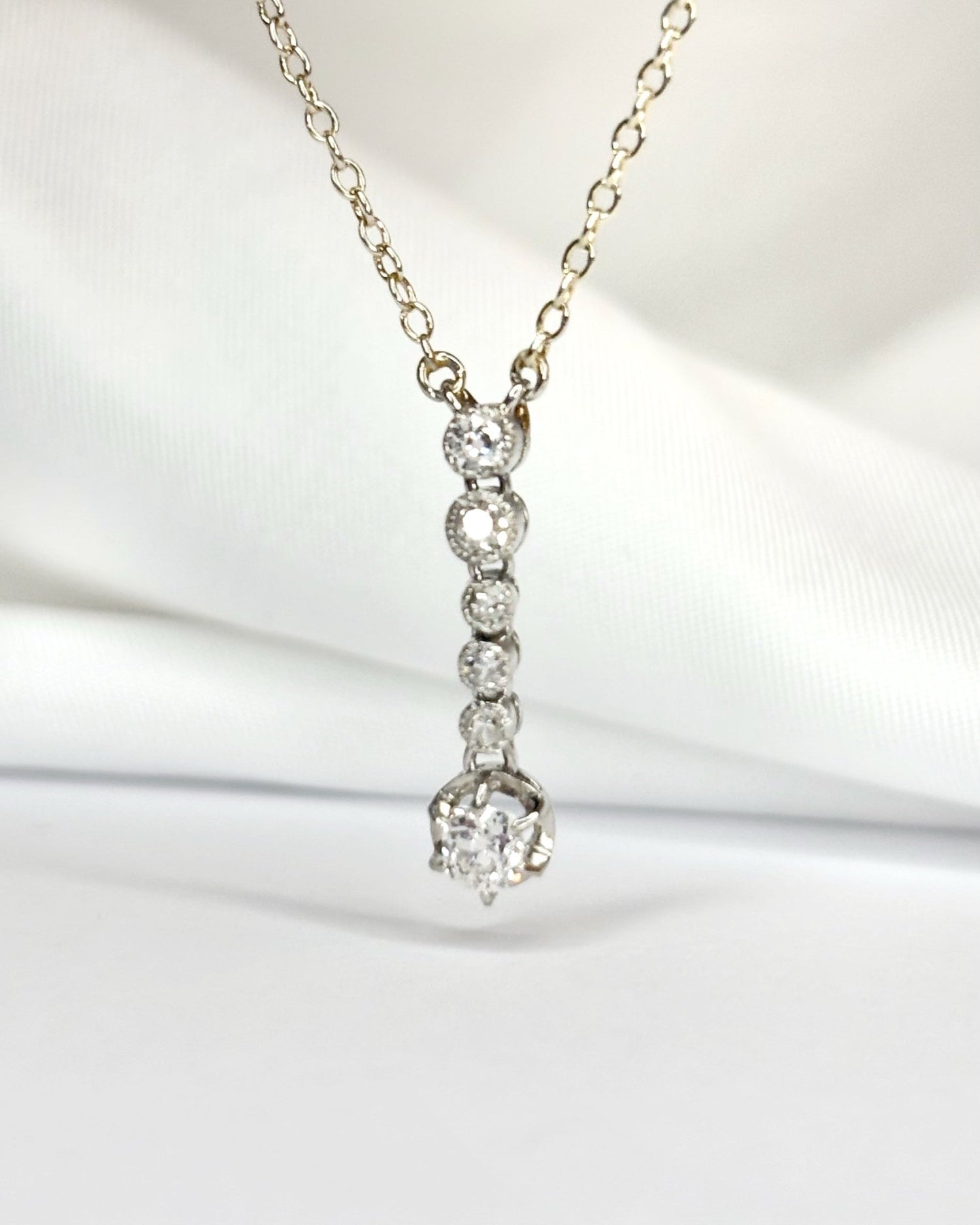 Collier Riviere Diamants 0.40 carat "Cassandra" - Elliade Paris