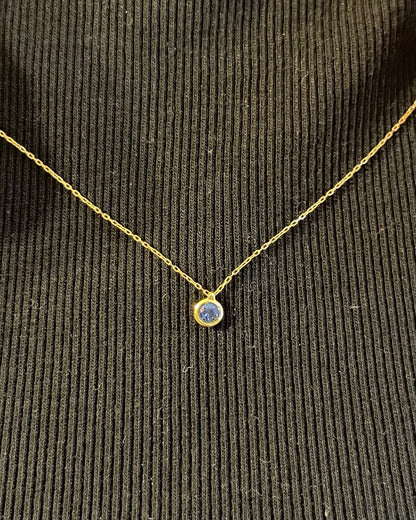 Collier Saphir 0.35 carat &quot;Sacha&quot; - Elliade Paris