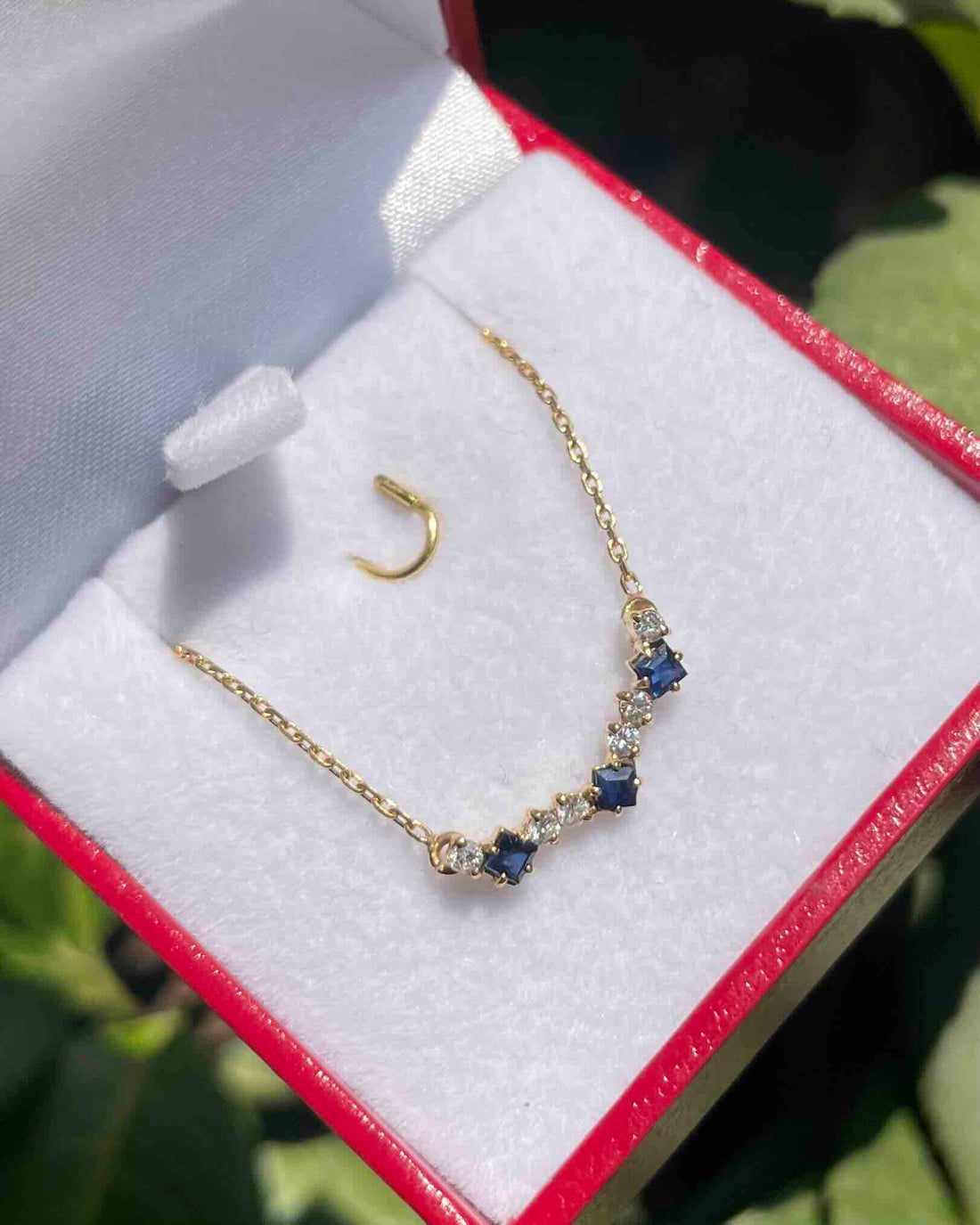 Collier Rivière Saphirs &amp; Diamants &quot;Tatiana&quot;
