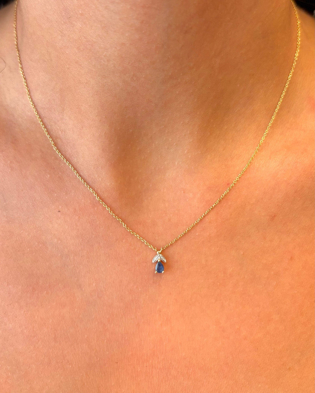 Collier Saphir &amp; Diamants "Ernest" - Elliade Paris