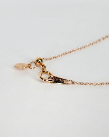 Collier Tourmaline 1.10 carat, Diamants &amp; Or 7,65g "Lucille" - Elliade Paris