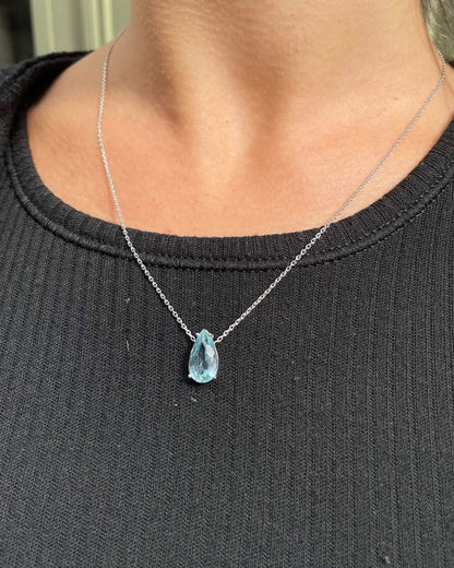 3 Carat Aquamarine Necklace &quot;Mariana&quot;