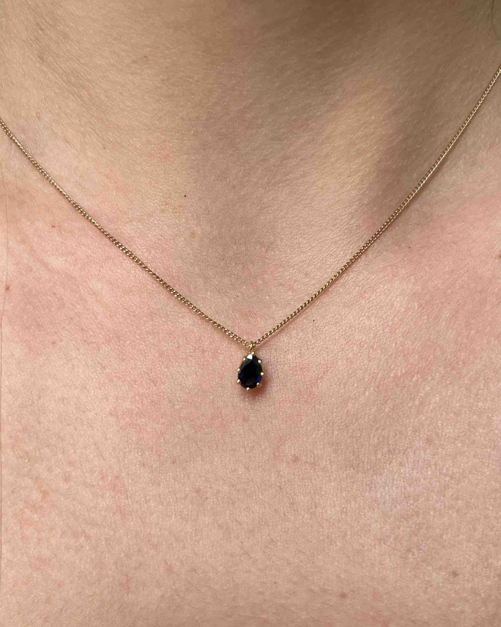 Collier vintage saphir &quot;Cadia&quot; - Elliade Paris