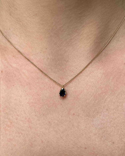 Collier vintage saphir &quot;Cadia&quot; - Elliade Paris
