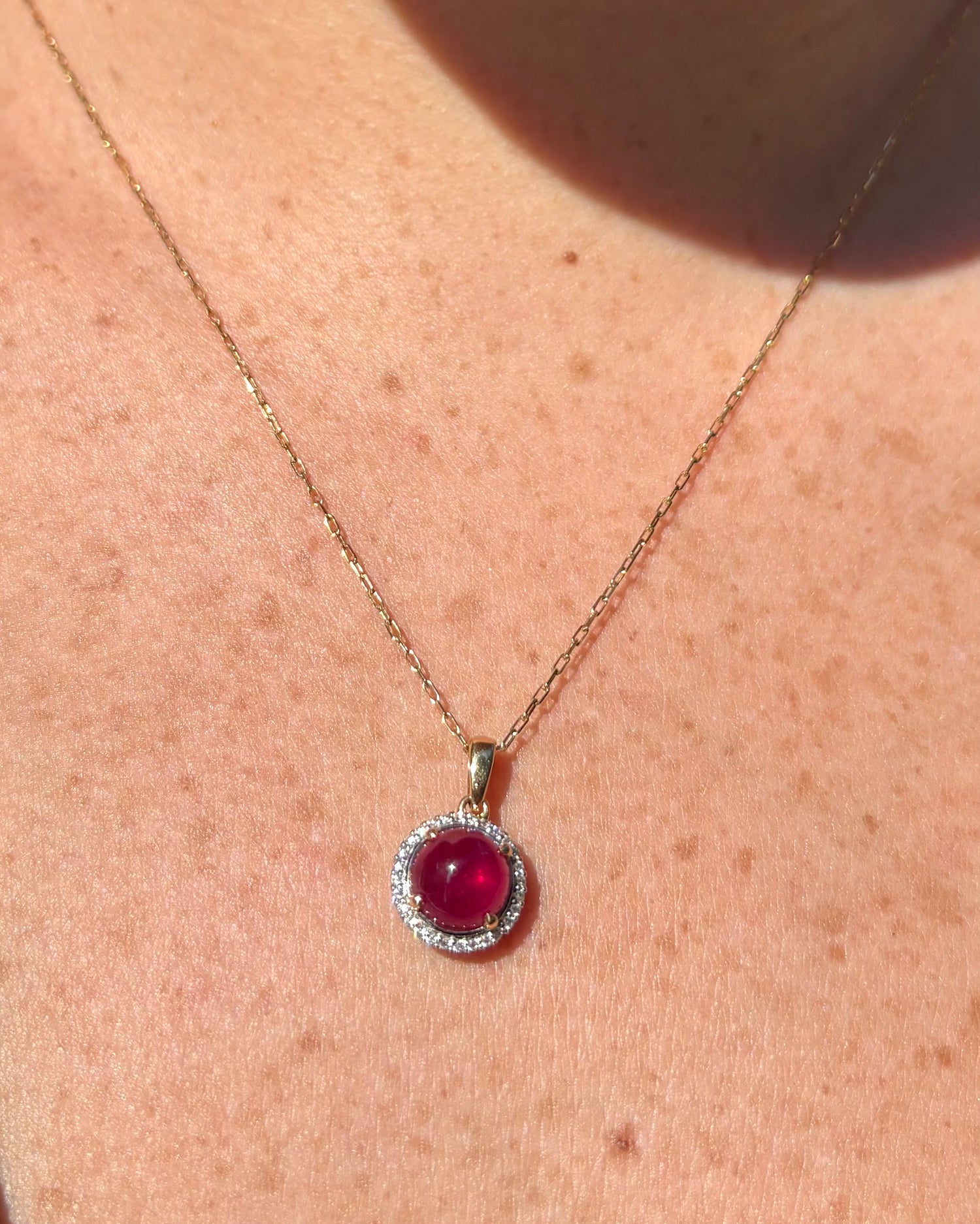 Pendentif Rubis 4.60 carats &amp; Diamants &quot;Romane&quot;