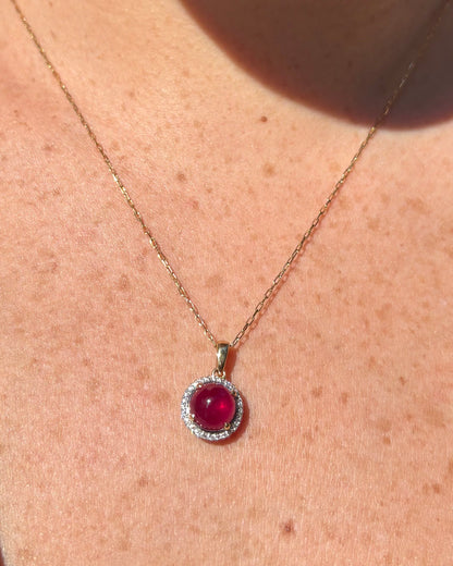 Pendentif Rubis 4.60 carats &amp; Diamants &quot;Romane&quot;