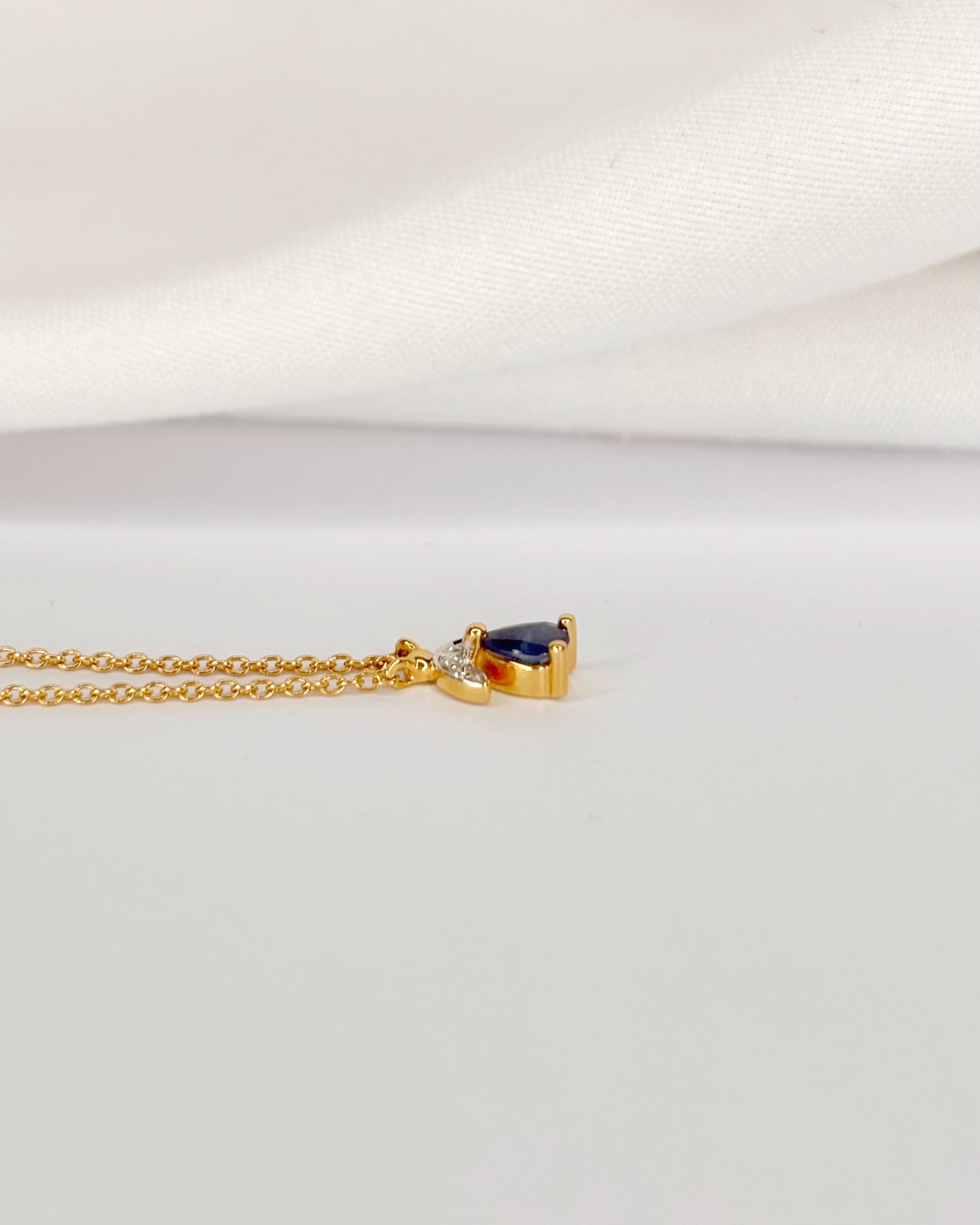 Collier Saphir &amp; Diamants "Ernest"