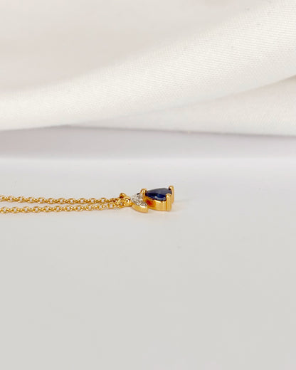 Collier Saphir &amp; Diamants "Ernest"