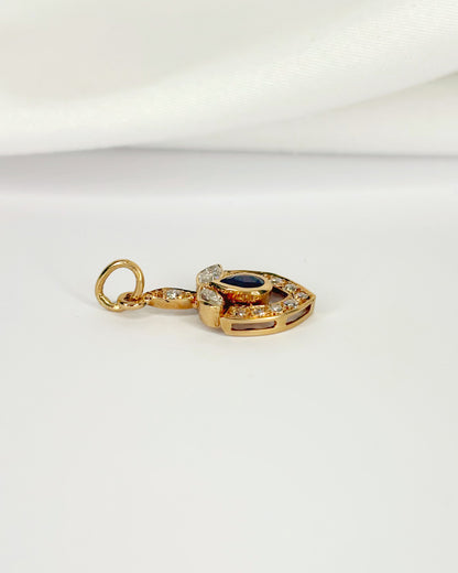 Pendentif Rubis 0.43 carat &amp; Diamants 0.30 carat "Augustine"