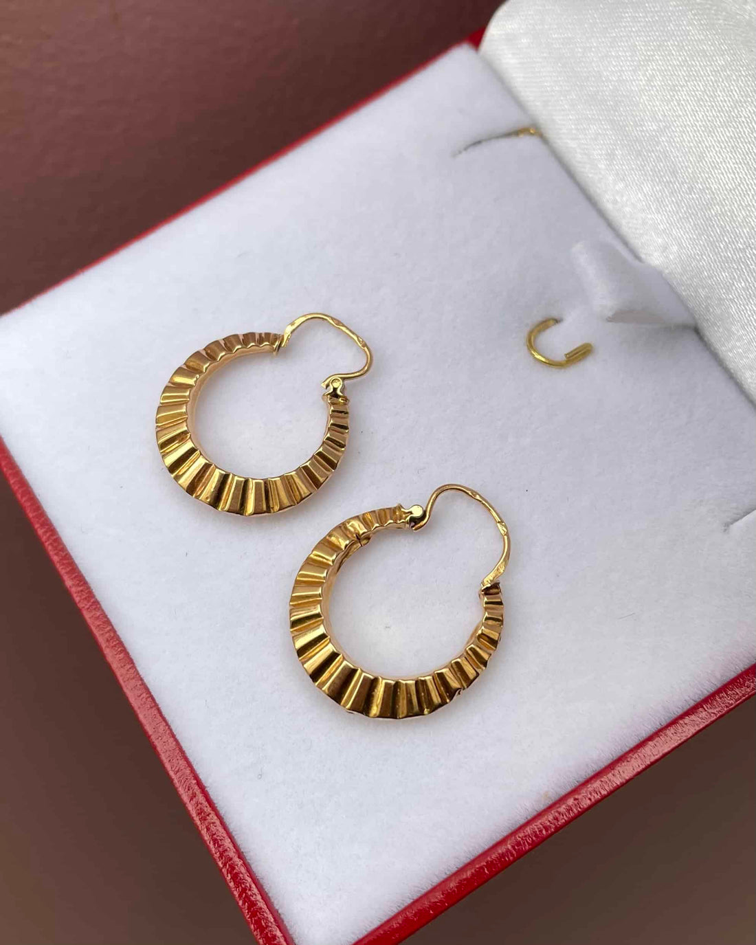 Vintage Gold Hoop Earrings "Imane"