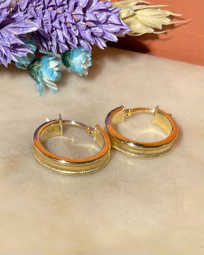 Créoles vintage Or 18 carats "Borla" - Elliade Paris