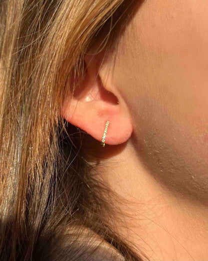 &quot;Imahé&quot; Diamond River Creole Earrings
