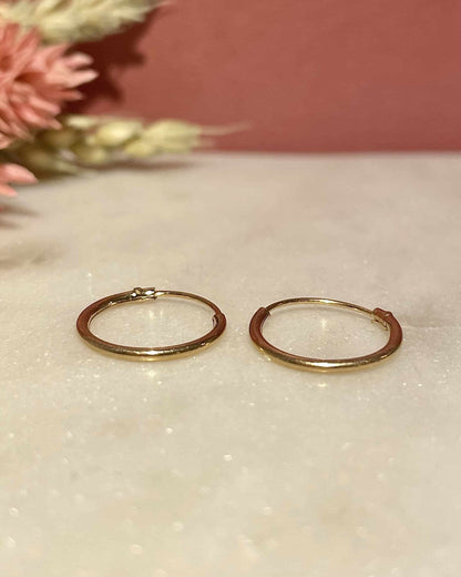 Créoles Vintage en Or Jaune 14 carats "Tessa" - Elliade Paris