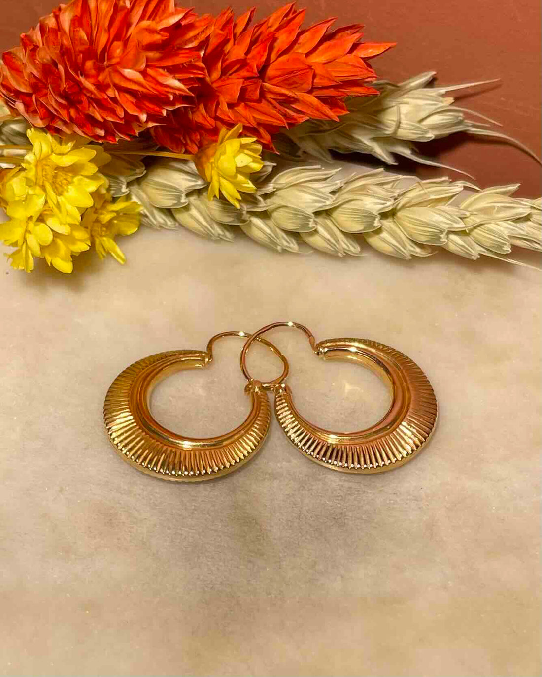 Vintage 18-carat gold "Jonny" hoop earrings