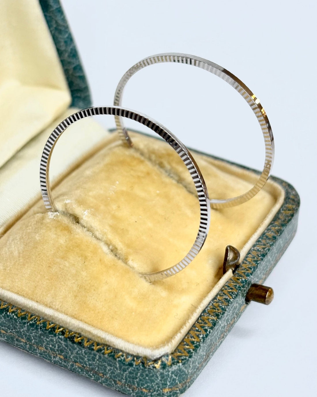 Créoles Or Gris "Léa" - Elliade Paris