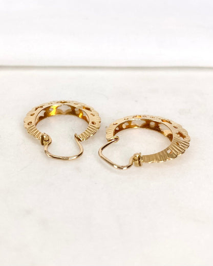 Créoles Or Jaune 18 carats 1.94 g &quot;Mireille&quot; - Elliade Paris