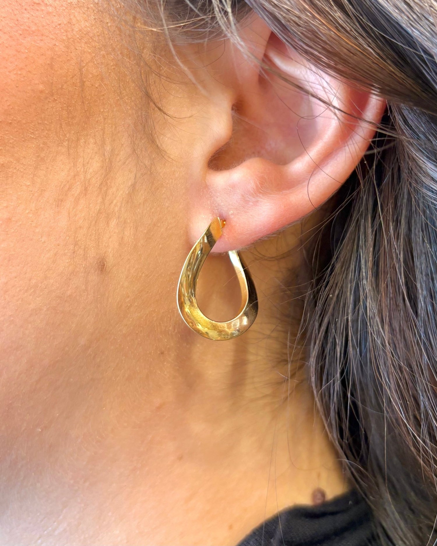 Créoles Or Jaune 18 carats 2,48 g "Carine" - Elliade Paris