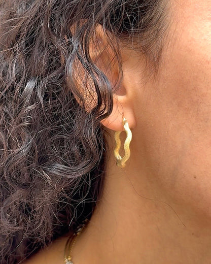 Créoles Or Jaune 18 carats 3.13g "Marina" - Elliade Paris