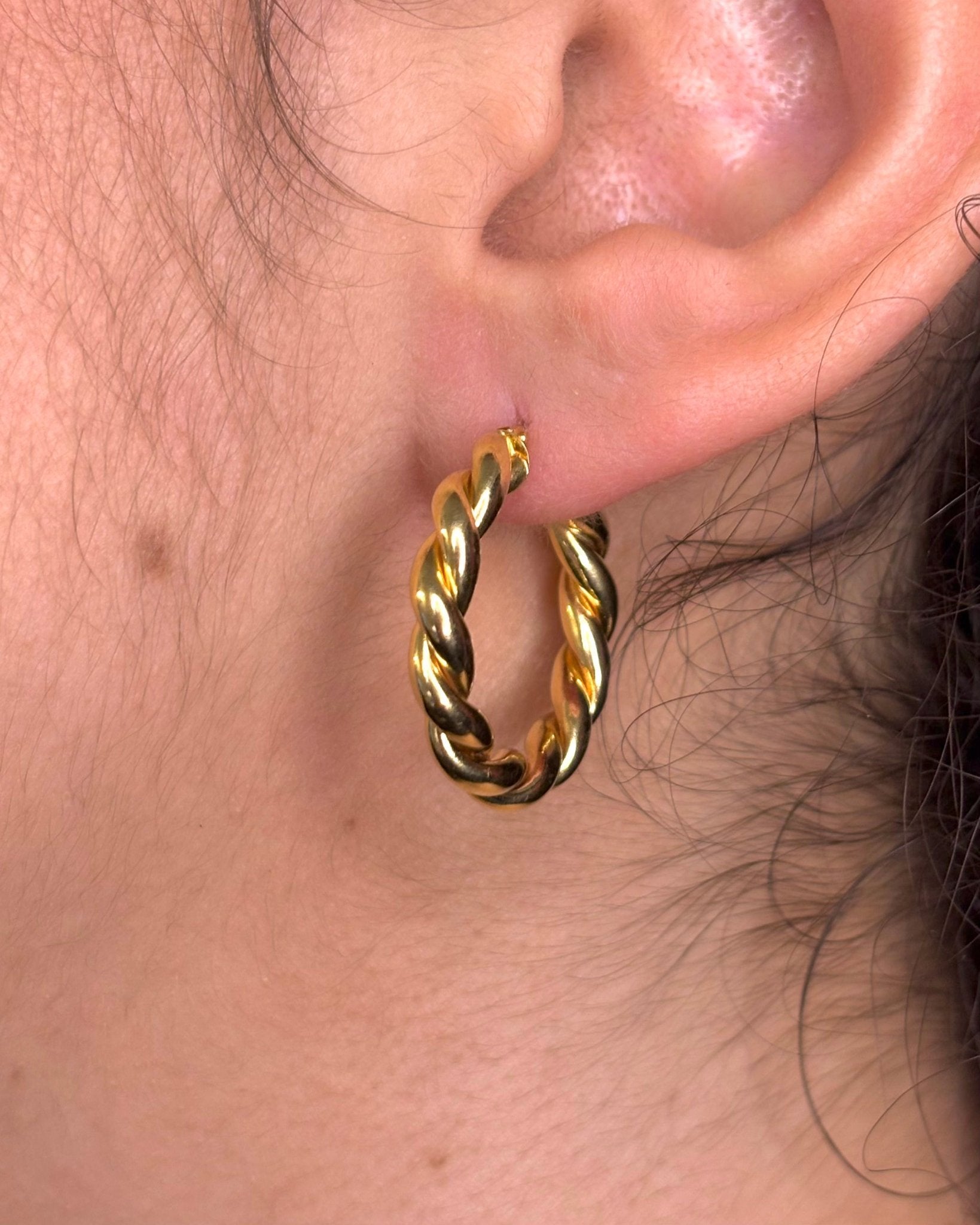 Créoles Or Jaune 18 carats 3,92g "Colette" - Elliade Paris