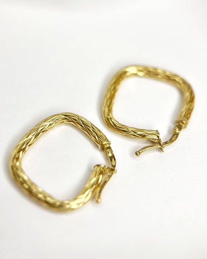 Créoles Or Jaune 18 carats "Alicia" - Elliade Paris